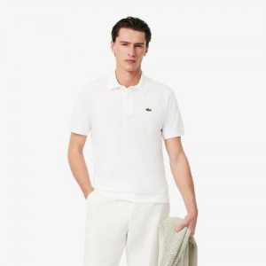 Lacost e White Polo Premium Collar Neck T shirt