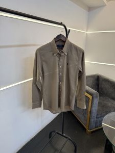 Ralp h lauren linen imported shirt beige