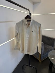 Ralp h lauren linen imported shirt light beige