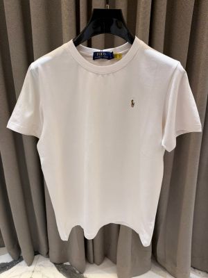 Ralp_h Lauren Chest Logo Round Neck T-shirt White 