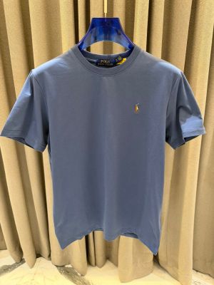 Ralp_h Lauren Chest Logo Round Neck T-shirt Navy 