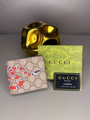 Gucc_i snake wallet 007 with card box and dust bag