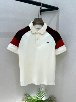 Lacost e Cream Polo Premium Collar Neck T-shirt F3586-CR1