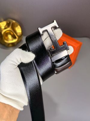 Herme_s black-brown reversible belt HM-581 with og box 