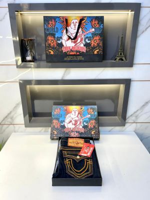 True Religion Imported Dark Blue Super Premium Denim With Brand Box Packing And Carry Bag F3444-DBU