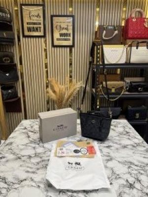 Coach_City_Mini_Tote_Bag_In_Signature_Canvas_With_Box_And_Dust_Bag_(Coffee_Black)