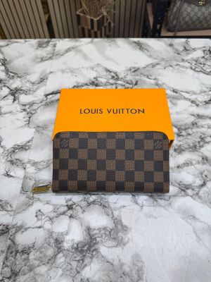 Loui_s Vuitton Premium Quality Long Wallet With Box (60017) (Black Style)