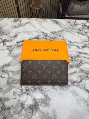 Loui_s Vuitton Premium Quality Long Wallet With Box (60017) (Monogram)