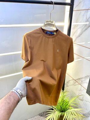 Ralp h Lauren Brown Premium Round Neck Polo T-shirt F3564-BR