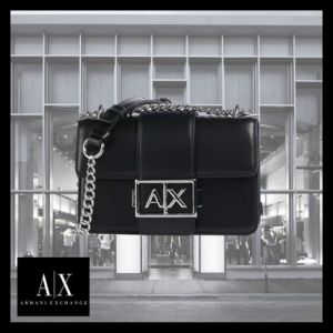 Armani_Exchange_ logo-plaque crossbody bag With Box premium quality