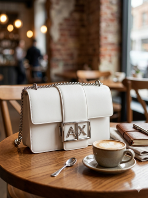 Armani_Exchange_ logo-plaque crossbody bag With Box premium quality