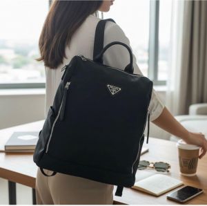 Prada_ Re-Nylon backpack With Dust Cover premium quality