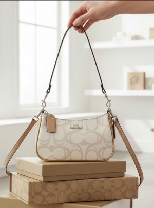 Coach_Teri_Singature_Canvas_Shoulder_Bag_With_Box_Dustbag_SlingBelt_6118