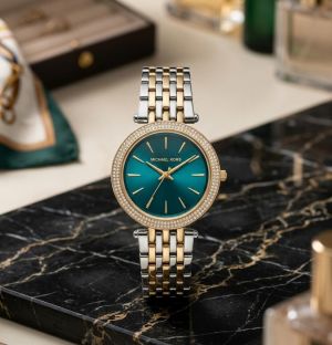 Michael_Kors Darci 2Ton-Gold-Green