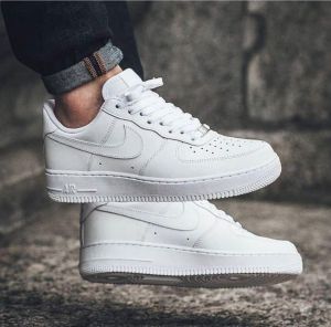 Nik ee Airforce Short white pure Leather Qwality 