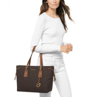 Michael_kors_voyager jet set print tote bag with dust bag 423