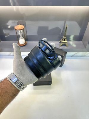 Diese_l Full Black Reversible Belt Fa 350