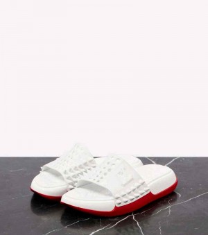 Christian LouboutinChristian Louboutin Take It Easy Slides WHITE