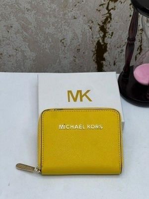MICHAEL KOR_S MINI PREMIUM WALLET WITH OG BOX MK60015 - YELLOW