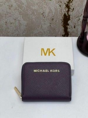 MICHAEL KOR_S MINI PREMIUM WALLET WITH OG BOX MK60015 - PURPLE