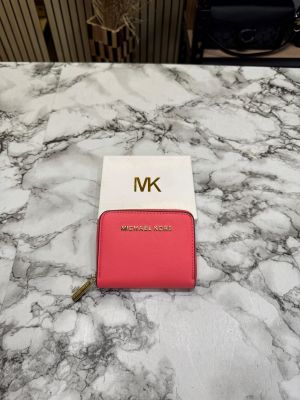 MICHAEL_KORS MINI PREMIUM WALLET WITH OG BOX MK60015 - ROSE