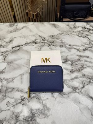 MICHAEL_KORS MINI PREMIUM WALLET WITH OG BOX MK60015 - BLUE 