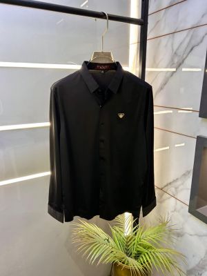 Gucc i Logo Imported Black Super Premium Shirt F3365-BL