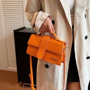 Jacquemus Le Bambino With OG Box Dust Bag & Sling Belt (Orange - 1173)