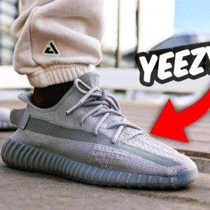 Adida_s Yeezy 350 V2 Steel Grey Semi UA Quality Full Accessories