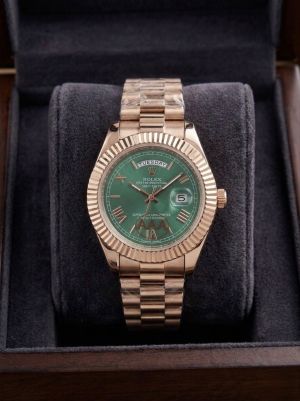 Role_x Oyster Perpetual Day Date Rose Gold Green 160