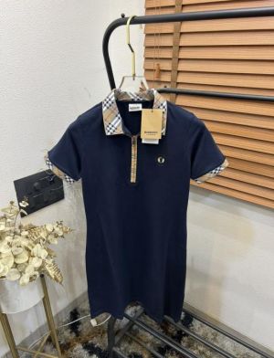 Burberr_y Navy Blue Imported Extra Premium Long Top For Women (DN 601)