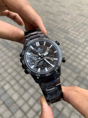 Edifice Casio ECB 2000 Full Black Chain