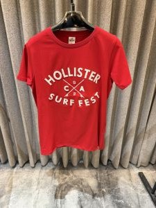 Holliste r Red Round Neck Tshirt