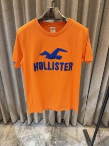 Holliste r Orange Round Neck Tshirt