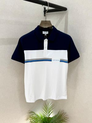 Lacost e Navy Polo Premium Collar Neck T-shirt F3586-N2