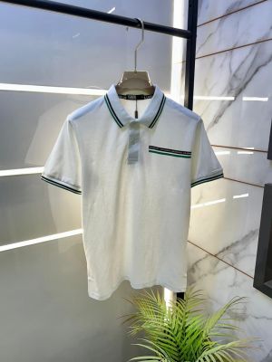 Karl Lagerfeld White Polo Premium Collar Neck T-shirt F3002-WH