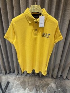 Emporio Arman i Yellow Knitted Polo