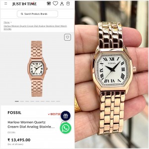 FOSSI L HARLOW ROSE GOLD