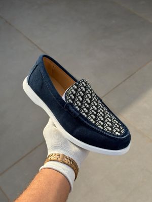 Dio_r Premium Suede Loffer 1350 Navy
