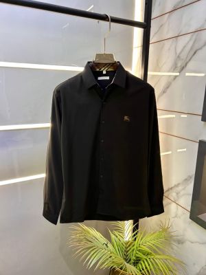 Burberr y Logo Black Imported Premium Shirt F3201-BL