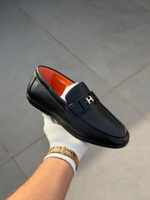 Herme_s Leather Loffer T25834 Black