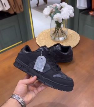 Nik_e Sb Dunk X Loui s Vuitton Low Black  fix (393)