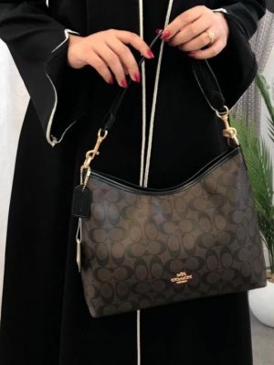 Coach_Laurel_In_Signature_Canvas_Light_Apricot_Shoulder_Bag_With_Box_Dust_Cover_&_Slingbelt_Bill_6632