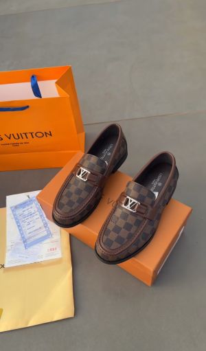 Loui.s Vuitto.n Monogram Leather  Loafer