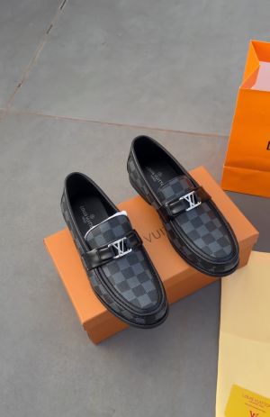 Loui.s Vuitto.n Monogram Leather  Loafer
