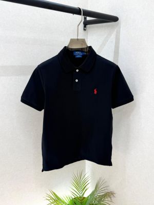 Ralp h Lauren Black Polo Premium Collar Neck T-shirt F3618-BL