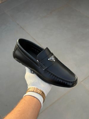 Prad_a Leather Loffer Black AC8-165