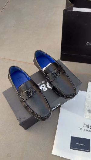 DOLC.E & GABBANA LEATHER LOAFER BLACK