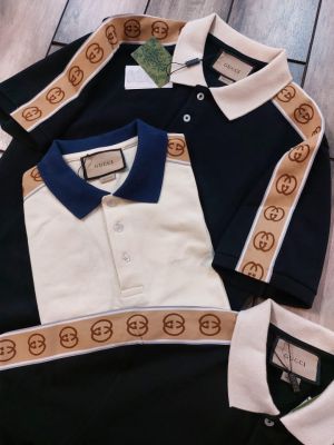 Sale Gucc i Beige Imported Polo Neck Premium Collar T-shirt F2915-BE