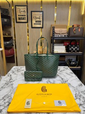 Goyar_d Artois MM Tote Bag With Dust Bag (Green) (G2040)